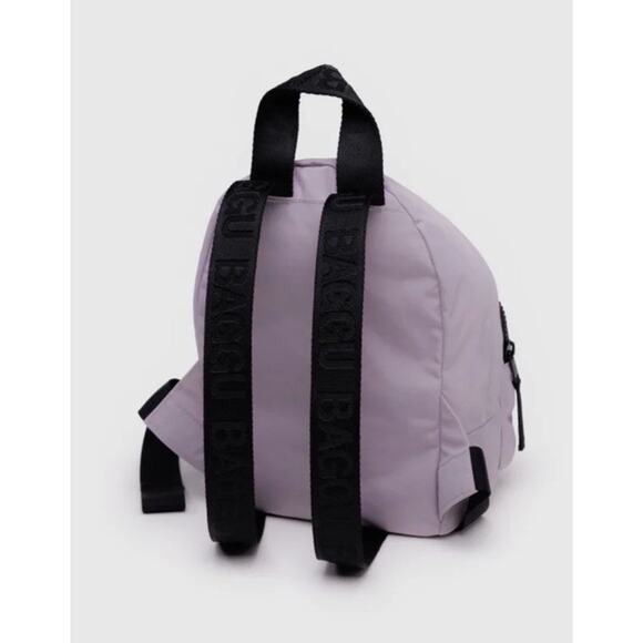 NWT BAGGU Mini Nylon Backpack Dusty Pink - Picture 3 of 5